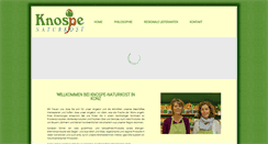 Desktop Screenshot of knospe-naturkost.de